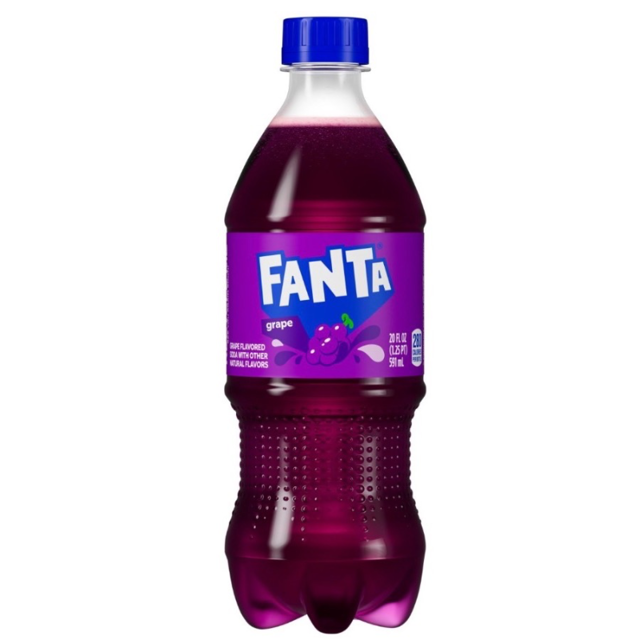 Fanta Grape Bottle.