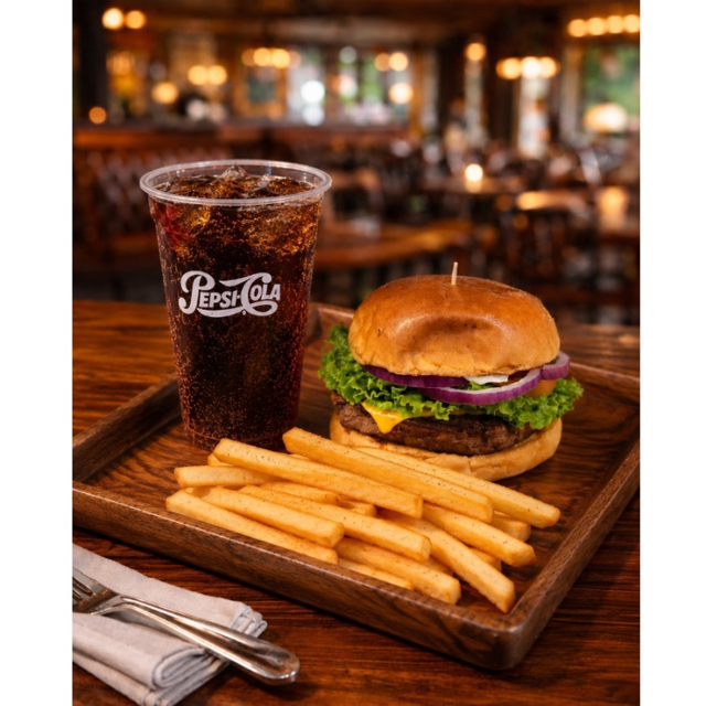 Burger Fries & Drink.