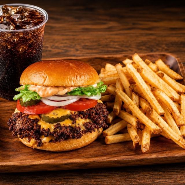 Smash Cheeseburger & Drink.